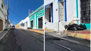 Calles de Champotón amanecen llenas de basura por falta de recolección