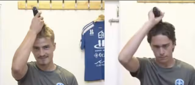 Sus compañeros mostraron solidaridad ante la enfermedad de su capitán