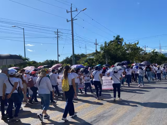 Debido a las manifestaciones, varias calles de la ciudad fueron cerradas