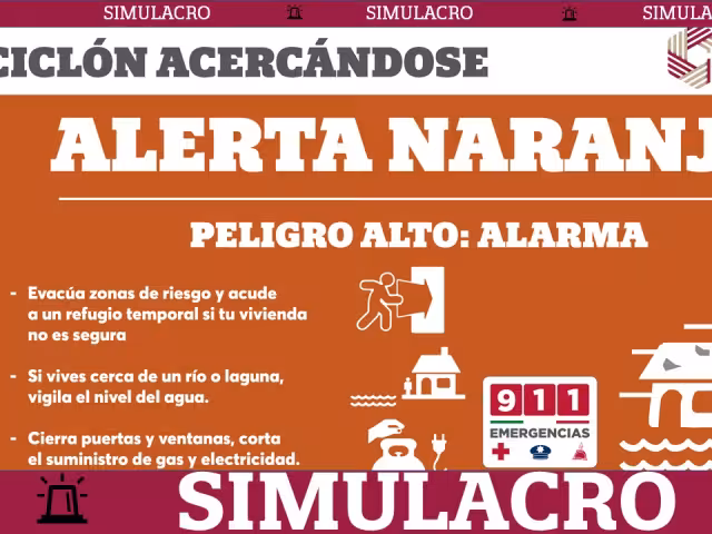 Huracán hipotético pone en acción a Campeche en el Simulacro Nacional 2025