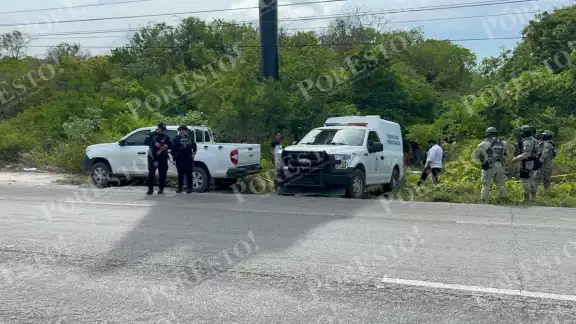 Los cuerpos fueron levantados y trasladados a las instalaciones de la Semefo Los cuerpos fueron levantados y trasladados a las instalaciones de la Semefo