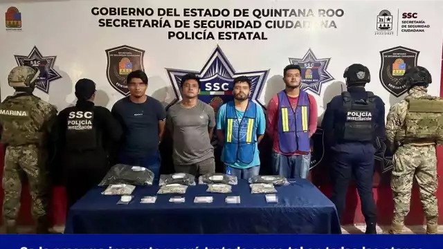 los detenidos fueron puestos a disposición de la Fiscalía Especializada en Combate al Delito de Narcomenudeo