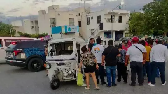 El mototaxista permaneció incocsciente por varios minutos