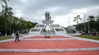 Remodelan   la Glorieta del Mestizaje en Chetumal tras varios años de deterioro