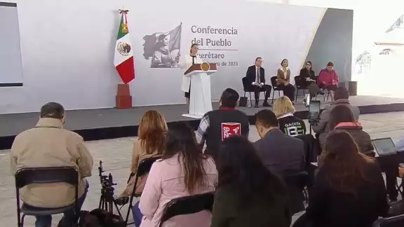 La presidenta de México, Claudia Sheinbaum, encabezó la conferencia mañanera de este miércoles 5 de febrero, desde Querétaro