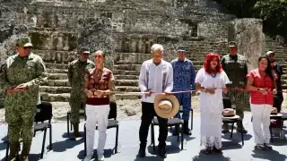 AMLO y Claudia Sheinbaum inauguran  Museo de sitio y el Centro de Atención de Visitantes  en Calakmul: EN VIVO  
