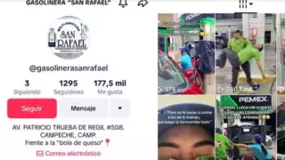 Trabajadores de  gasolinera en Campeche conquistan redes sociales con sus divertidos videos 