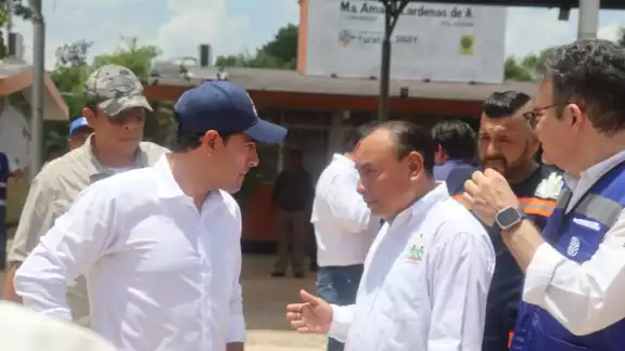 La supervisión se realizó en los diferentes espacios, mencionó que Peto se encuentra listo y cuenta con el respaldo ante el próximo paso del Huracán "Beryl" 