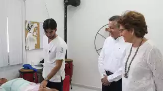 Gobernadora Interina de Yucatán visita el primer Módulo 24/7 de Mérida