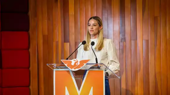 Mariana Rodríguez fue criticada durante su participación en el debate Mariana Rodríguez fue criticada durante su participación en el debate