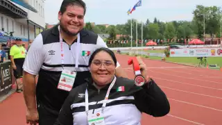 Gilda Cota, lanzadora yucateca, rompe récord americano y gana oro en el Grand Prix “Only Woman” en Chequia