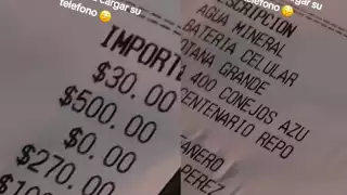 Por cargar su celular en un restaurante le cobra cuenta excesiva