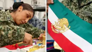 Toma de Protesta: ¿Quién borda el escudo de la banda presidencial que AMLO entrega a Claudia Sheinbaum?