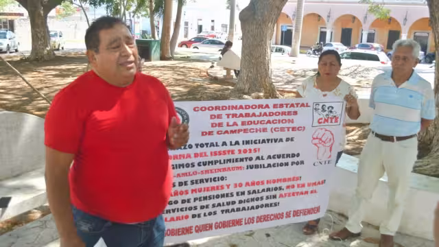 CNTE y CETEC alzan la voz en Campeche con paro y pliego petitorio