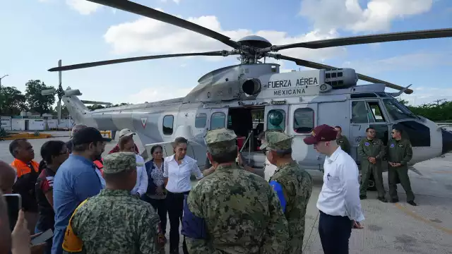 La Presidenta ha visitado las zonas afectadas por las lluvias.
