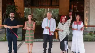 AMLO y Sheinbaum inauguran a puertas cerradas el Hotel Tren Maya Calakmul