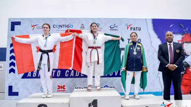 Valentina Barrios, taekwondoín de Cancún, triunfó en su primer evento internacional