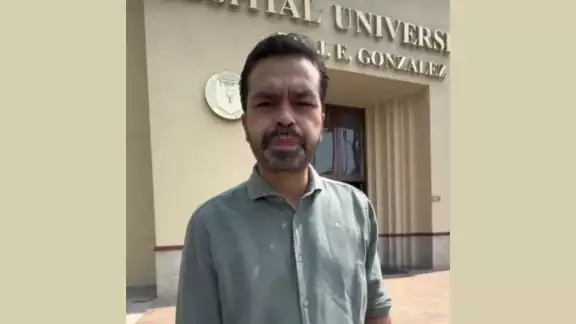 Máynez visita a heridos por colapso del templete en San Pedro Garza Máynez visita a heridos por colapso del templete en San Pedro Garza