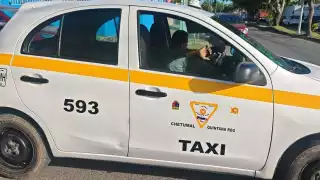Exhiben pésima actitud de los taxistas chetumalenses