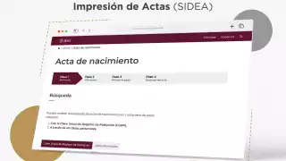 Así puedes obtener tu acta de nacimiento certificad con tu CURP en formato PDF