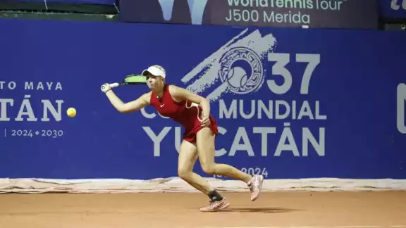 La favorita de la Copa Mundial Yucatán de tenis J500, avanza con paso firme La favorita de la Copa Mundial Yucatán de tenis J500, avanza con paso firme