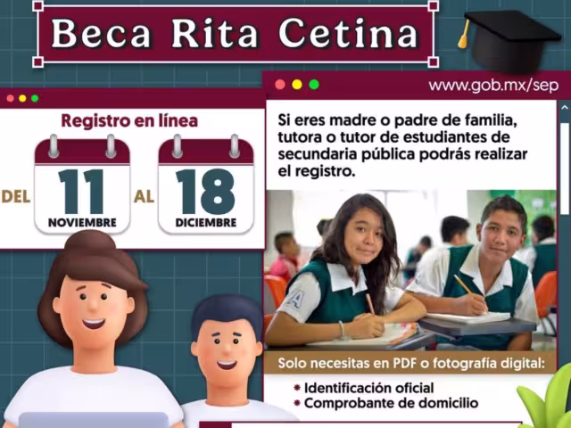 Beca Rita Cetina 2024: Así puedes hacer tu registro en línea para tener este apoyo