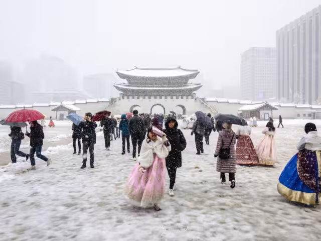 Corea del Sur recibe una de las nevadas más grande de su historia