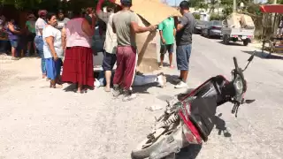 Joven lesionada en accidente vial en Escárcega