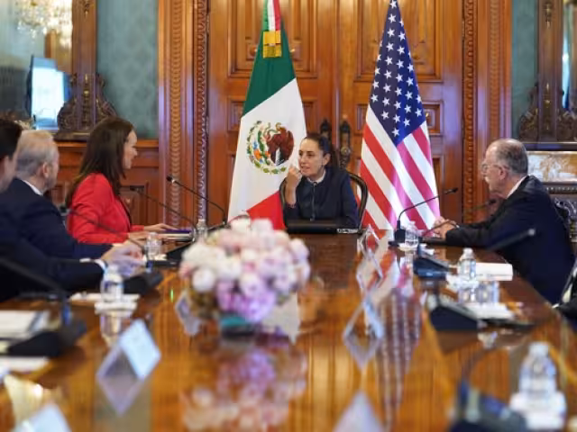 La mandataria encabezó la reunión con la funcionaria estadounidense.