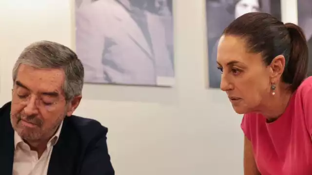 Claudia Sheinbaum Pardo durante la llamada con Olaf Scholz