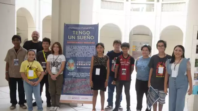 Jóvenes que participaron en el proyecto Sembrando Miradas