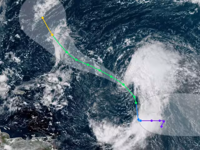 Se forma la tormenta tropical Gabrielle en el Atlántico central.