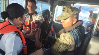 Tras ser rescatados fueron trasladados al Instituto Nacional de Migración
