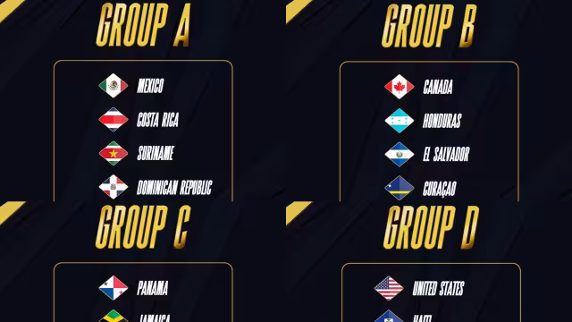 Así quedaron conformados los grupos para la Copa Oro 2026