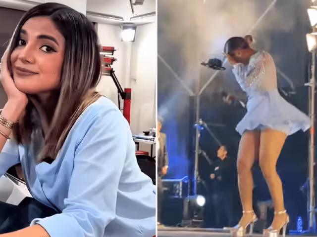 La cantante pudo regresar como si nada a cantar