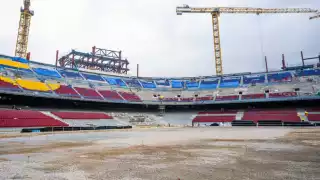 ¡Llegó el pasto! Así va la transformación del templo catalán del Barcelona