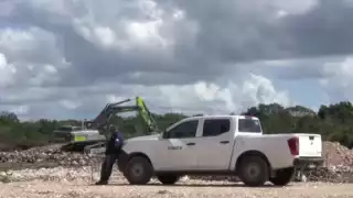 Crío ignora clausura del INAH y destruye la zona arqueológica de Tzemé en Kinchil, denuncian pobladores