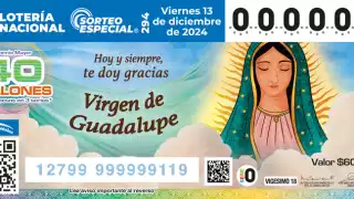 El boleto conmemorativo de este 12 de diciembre