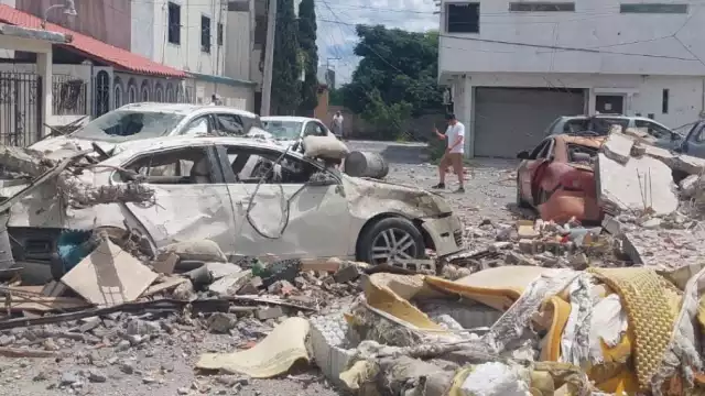 Al menos 44 vehículos registraron daños por la explosión