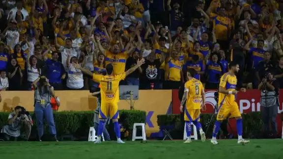 La afición de Tigres explotó cuando cayó el gol de último minuto. La afición de Tigres explotó cuando cayó el gol de último minuto.