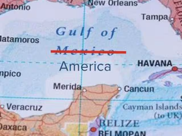 Cambian oficialmente en Estados Unidos el nombre del Golfo de México