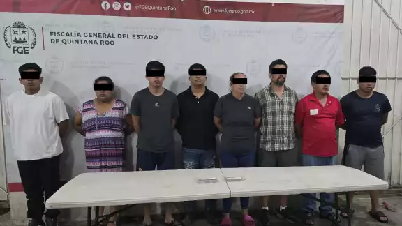 La Fiscalía General del Estado, junto con autoridades estatales y federales, detuvo a 13 personas en la delegación Alfredo V. Bonfil