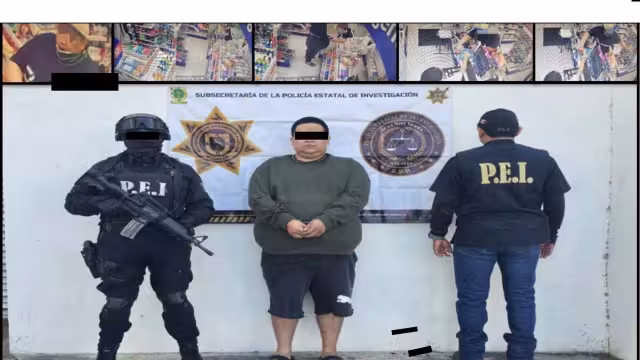 Detienen a violento asaltante que habría robado más de 4 mil pesos en una farmacia de Ciudad Caucel