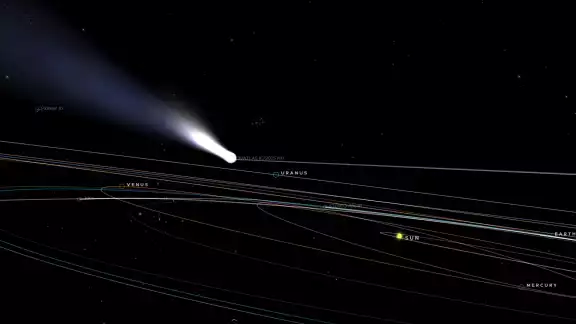 El cometa está pasando por su punto más cercano y visible El cometa está pasando por su punto más cercano y visible