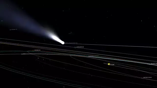 El cometa está pasando por su punto más cercano y visible