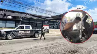 Detienen a sujeto armado tras irrumpir en establecimiento asegurado por trata de personas en Cancún