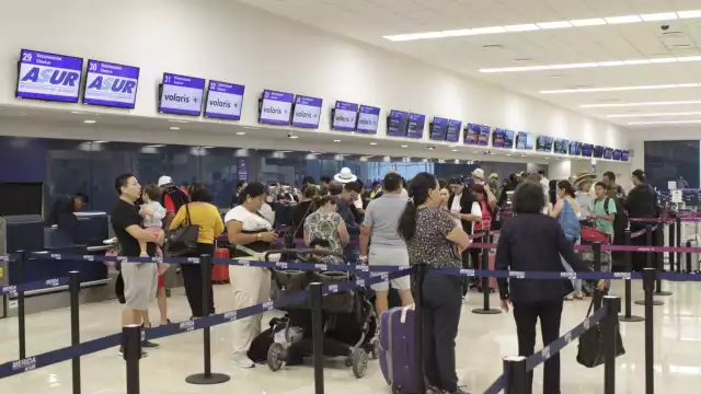 Nueve de diez vuelos llegaron adelantados al aeropuerto de Mérida entre las 23:40 y las 08:51 horas