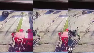 Conductora provoca que motociclista se accidente en Escárcega y huye