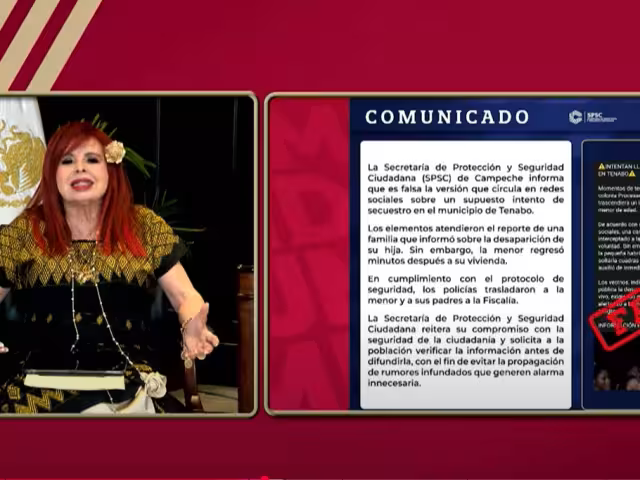 Asegura Layda Sansores que no hay desapariciones en Campeche