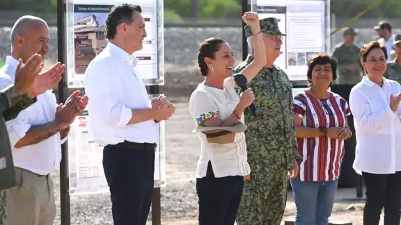 Sheinbaum Pardo encabezó el arranque de las obras del tren México-Querétaro.